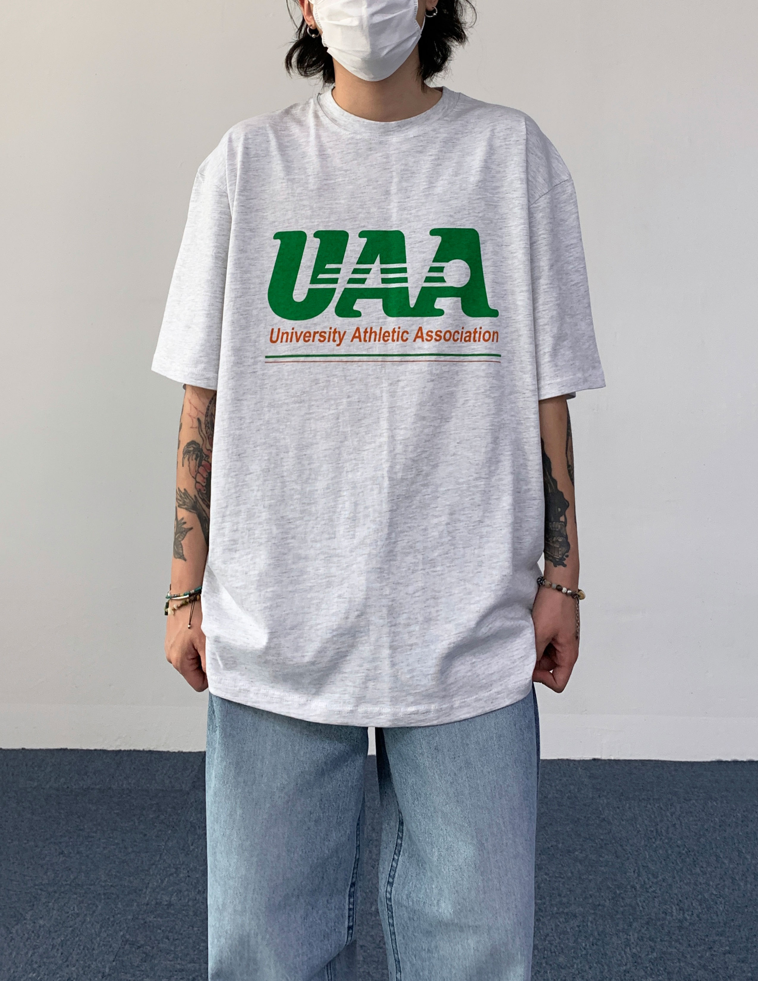 UAA 박스 하프 티셔츠 2 color